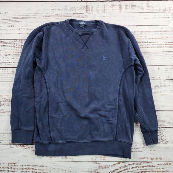 Polo Ralph Lauren Other - Polo Ralph Lauren Sweatshirt Boys XL 20 Navy Blue Pony Fleece Crewneck Cotton